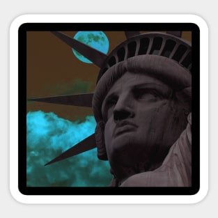 liberty justice monument Sticker
